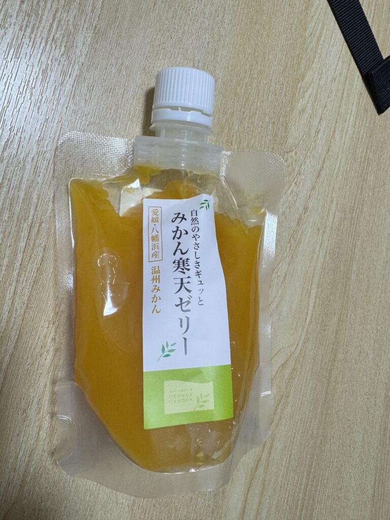 愛媛・八幡浜みかんの寒天ゼリー（パウチ）